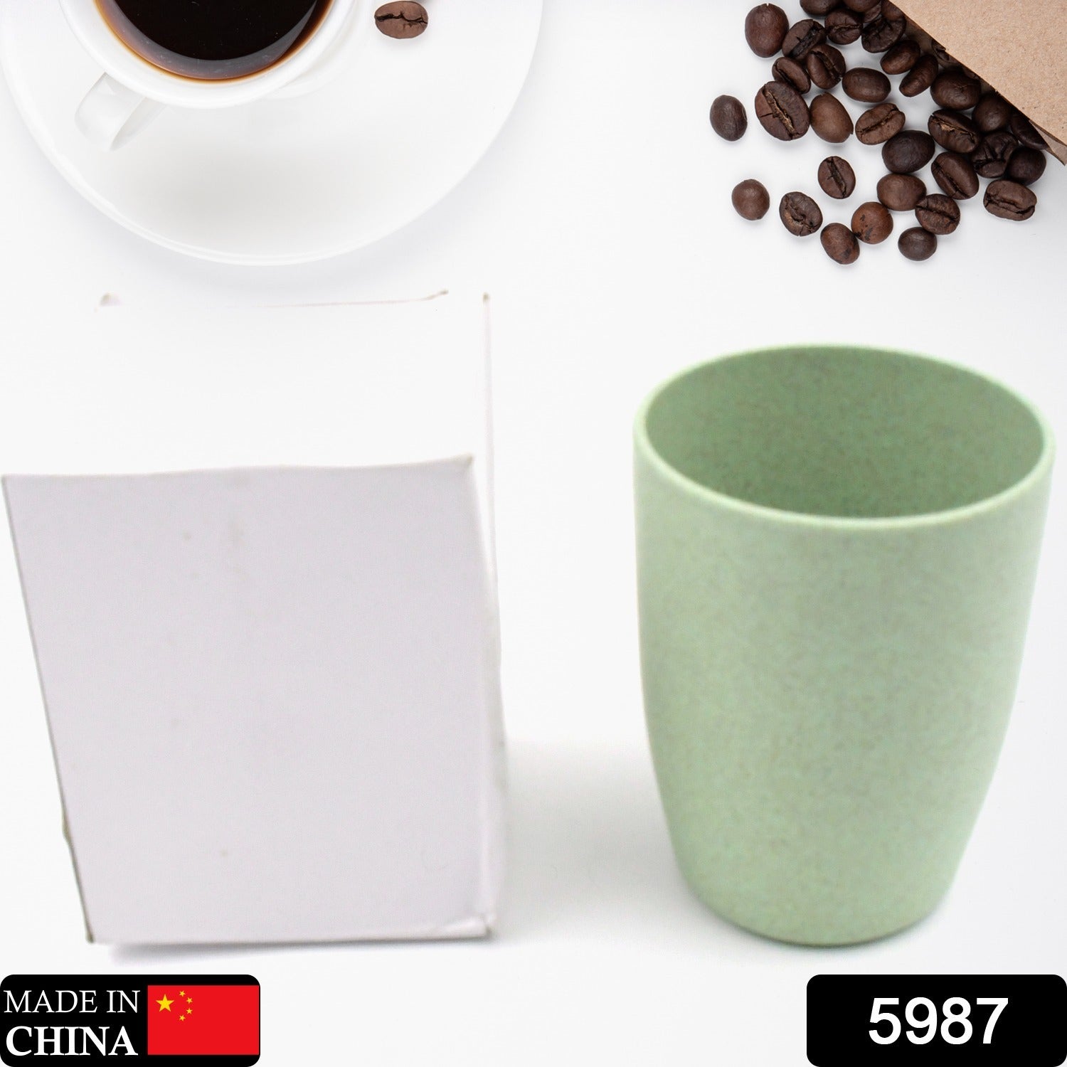 5987 Reusable Cups/Mugs/ Glass/ Tumbler Set Eco Friendly Cups for Drinking Tea Coffee, Dishwasher Safe, Non-slip Bathroom Cup Tooth Cups For Home Office (1 Pc) 5987 Reusable Cups/Mugs/ Glass/ Tumbler Set Eco Friendly Cups for Drinking Tea Coffee, Dishwasher Safe, Non-slip Bathroom Cup Tooth Cups For Home Office (1 Pc)